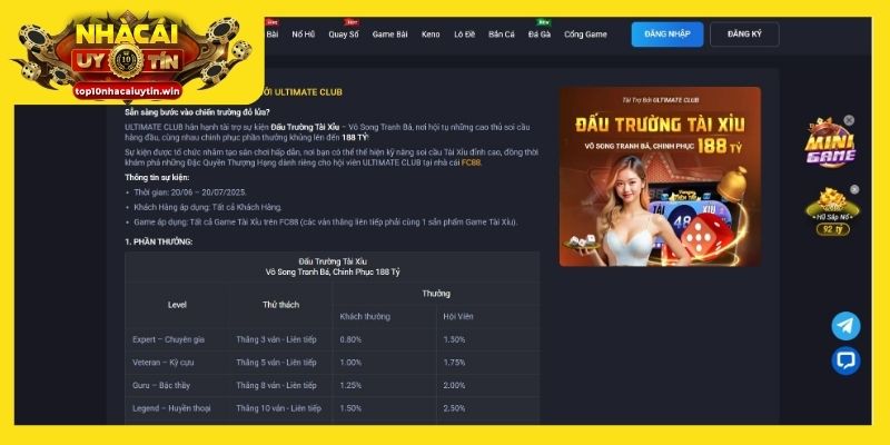 Cá cược tài xỉu với cơ hội nhận thưởng hàng trăm tỷ đồng